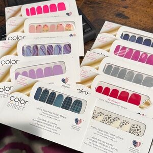 20 Color Street Vibrant Nail Polish Strips Collection